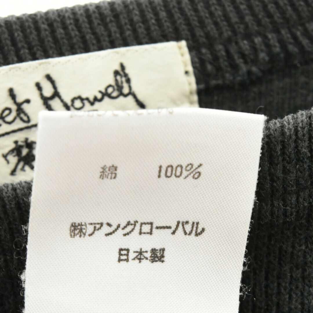 MARGARET HOWELL(マーガレットハウエル)のMARGARET HOWELL マーガレットハウエル バスク 長袖Tシャツ ブラック MH-196106 メンズのトップス(Tシャツ/カットソー(七分/長袖))の商品写真