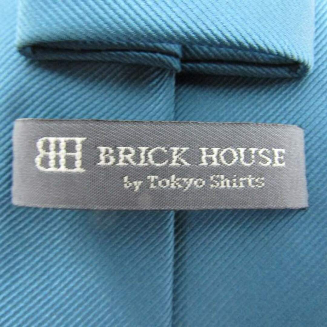 ブリックハウス ブランドネクタイ 無地 PO  メンズ ブルー BRICK HOUSE メンズのファッション小物(ネクタイ)の商品写真