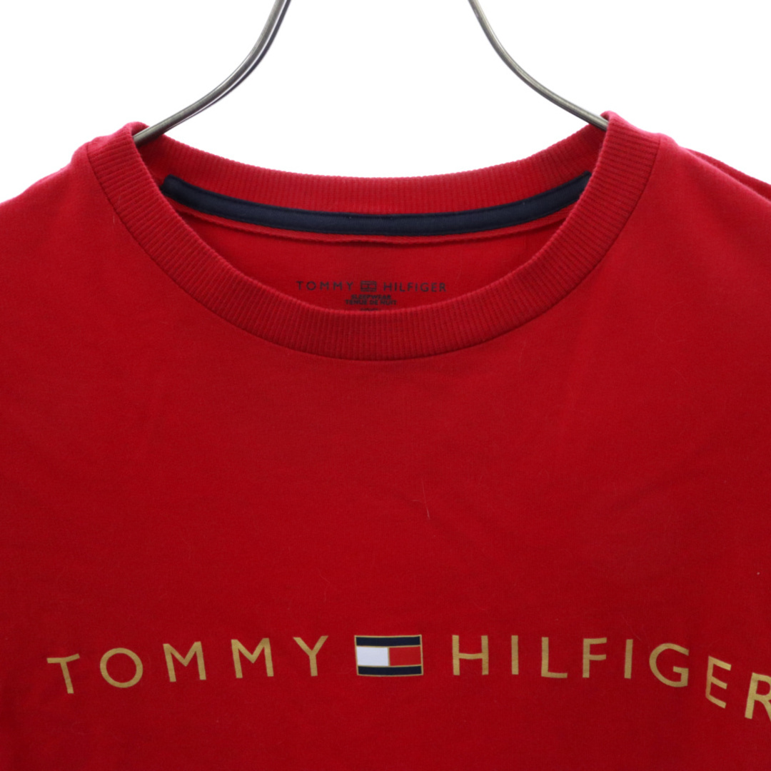 TOMMY HILFIGER(トミーヒルフィガー)のTOMMY HILFIGER トミーヒルフィガー フロントロゴTシャツ ロンT ロングスリーブカットソー レッド メンズのトップス(Tシャツ/カットソー(七分/長袖))の商品写真