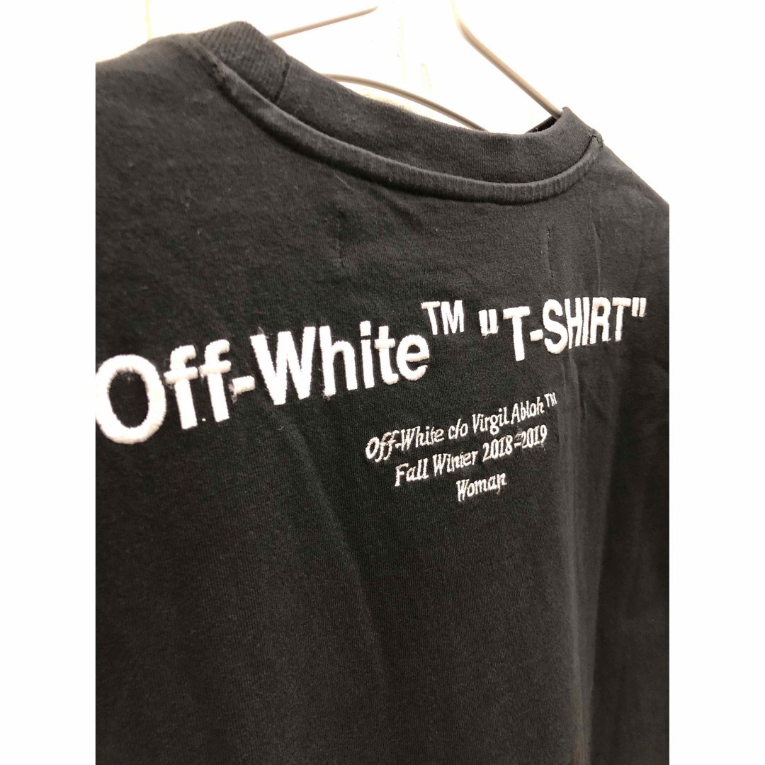 OFF-WHITE(オフホワイト)のOFF-WHITE オフホワイト ロゴ刺繍 Tシャツ レディースのトップス(Tシャツ(半袖/袖なし))の商品写真