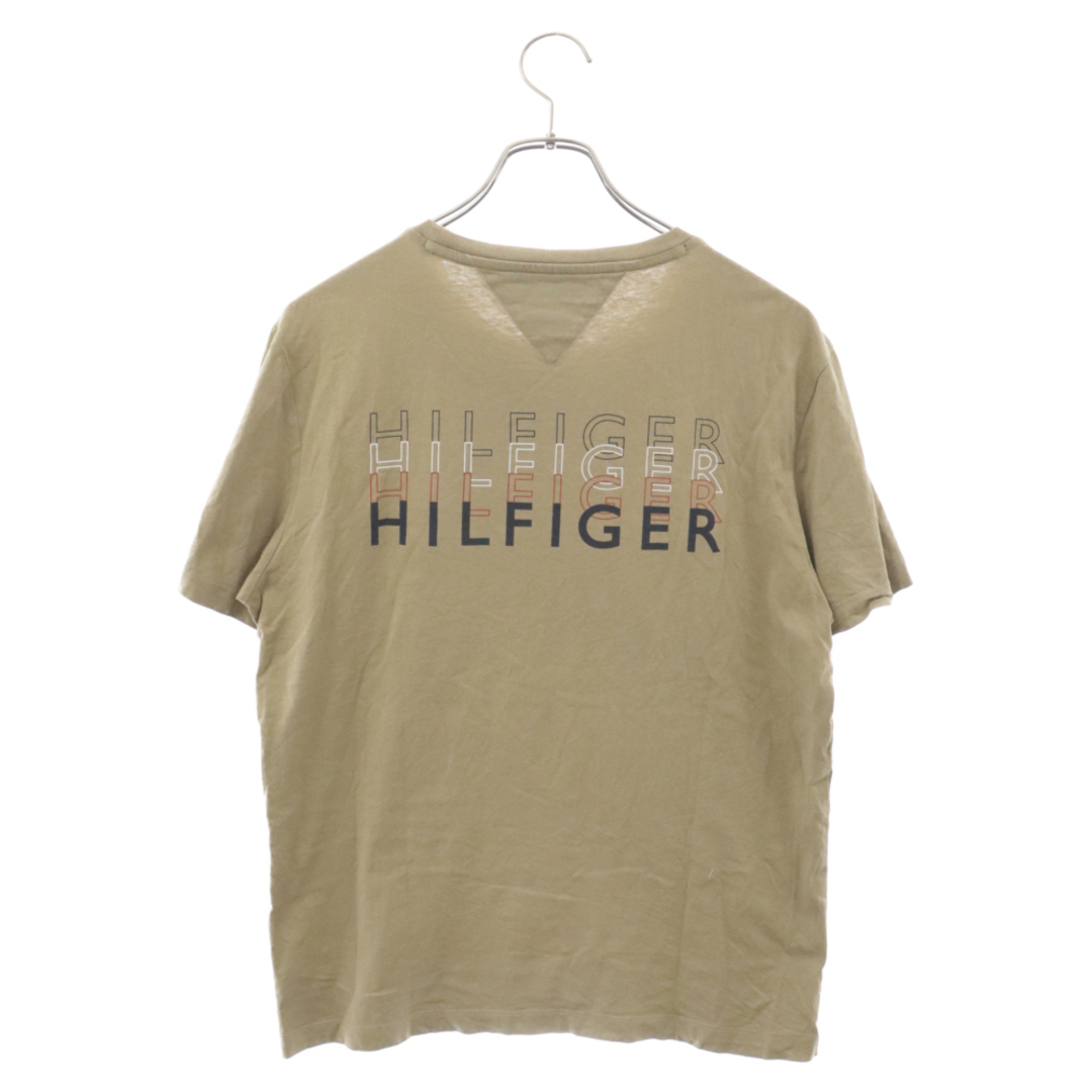 TOMMY HILFIGER(トミーヒルフィガー)のTOMMY HILFIGER トミーヒルフィガー バックロゴTシャツ 半袖 ショートスリーブカットソー カーキ メンズのトップス(Tシャツ/カットソー(半袖/袖なし))の商品写真