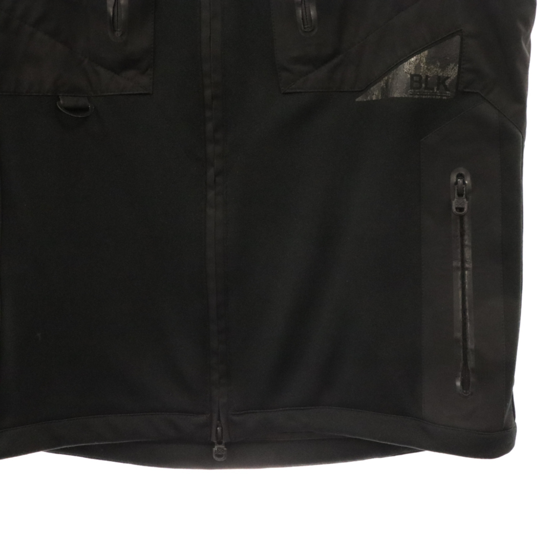 WHITE MOUNTAINEERING(ホワイトマウンテニアリング)のWhite Mountaineering ホワイトマウンテニアリング HOOD JERSEY VEST 切り替えジャージベスト BK1071206 ブラック メンズのトップス(ベスト)の商品写真