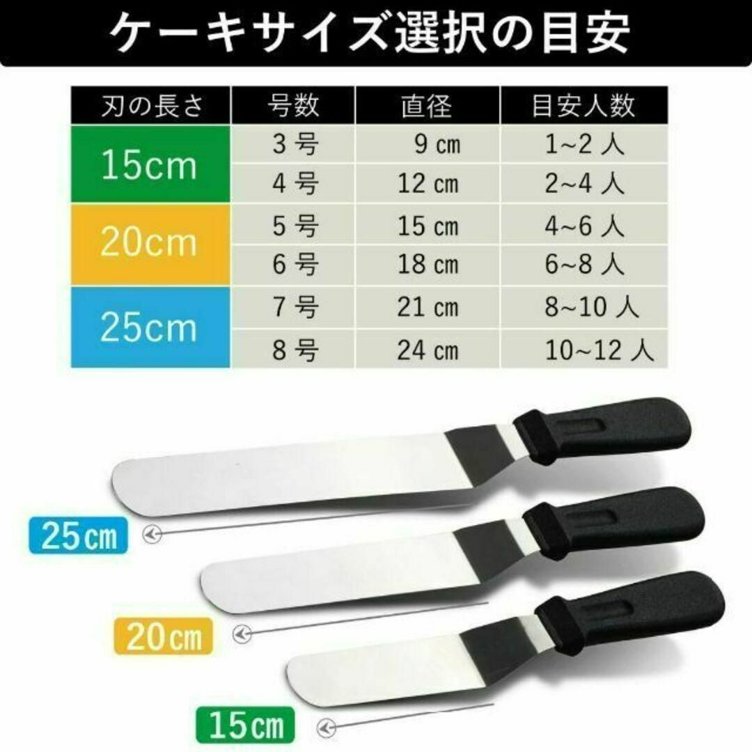 パレットナイフ オーブルー スパチュラ 3点セット ケーキナイフ 食器洗い機対応 インテリア/住まい/日用品のキッチン/食器(調理道具/製菓道具)の商品写真