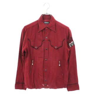 HYSTERIC GLAMOUR ヒステリックグラマー 初期モデル ダイスモチーフ ウエスタン長袖シャツ バーガンディ