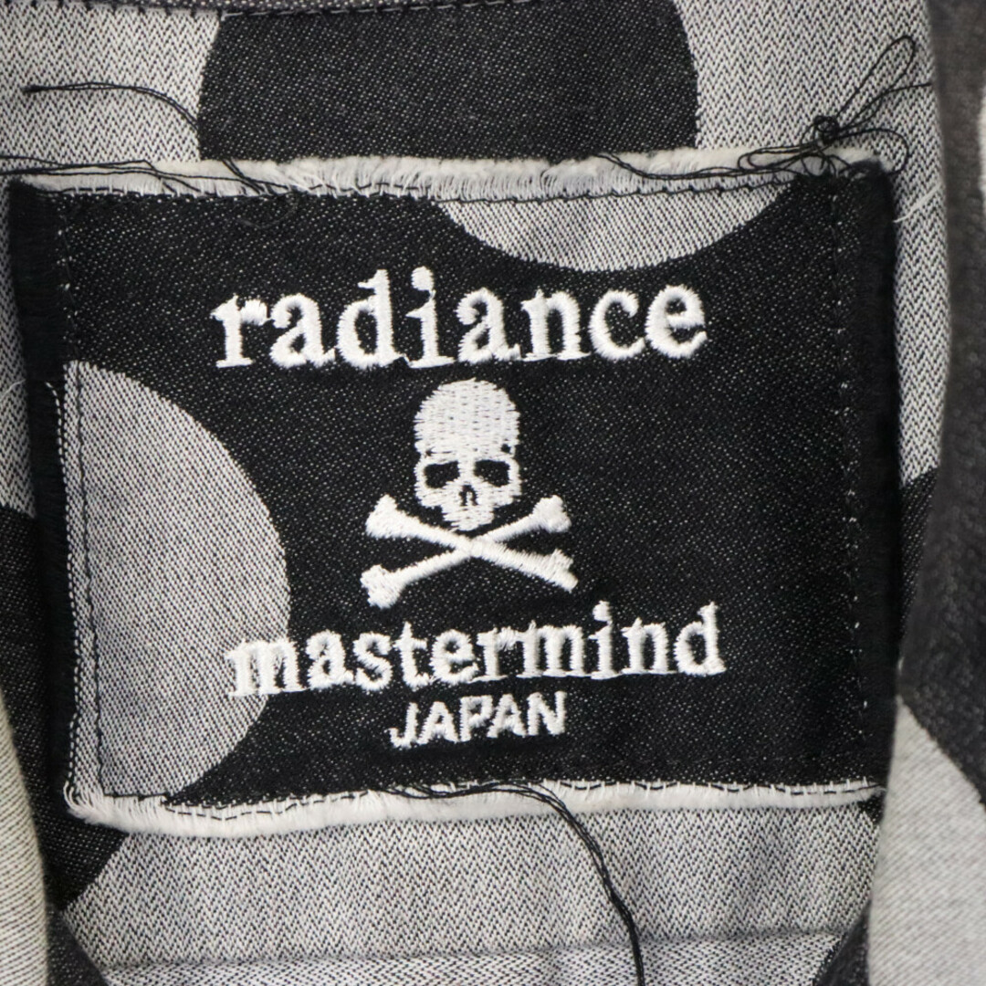 mastermind JAPAN(マスターマインドジャパン)のmastermind JAPAN マスターマインドジャパン ×radiance スカルロゴプリント ポルカドット半袖シャツ ブラック メンズのトップス(シャツ)の商品写真