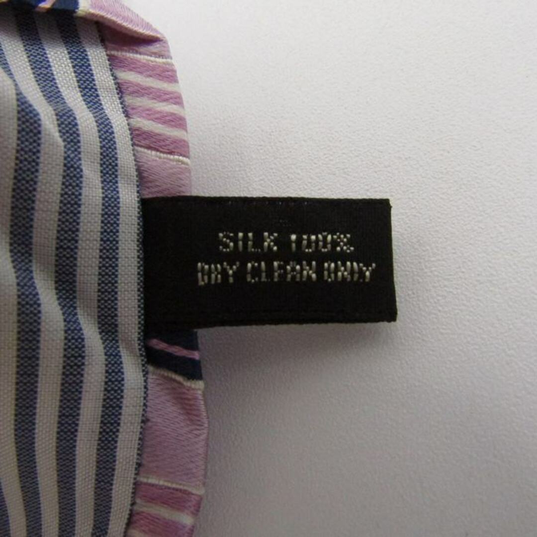 レミュー ブランドネクタイ ストライプ柄 シルク PO  メンズ ピンク LES MUES メンズのファッション小物(ネクタイ)の商品写真