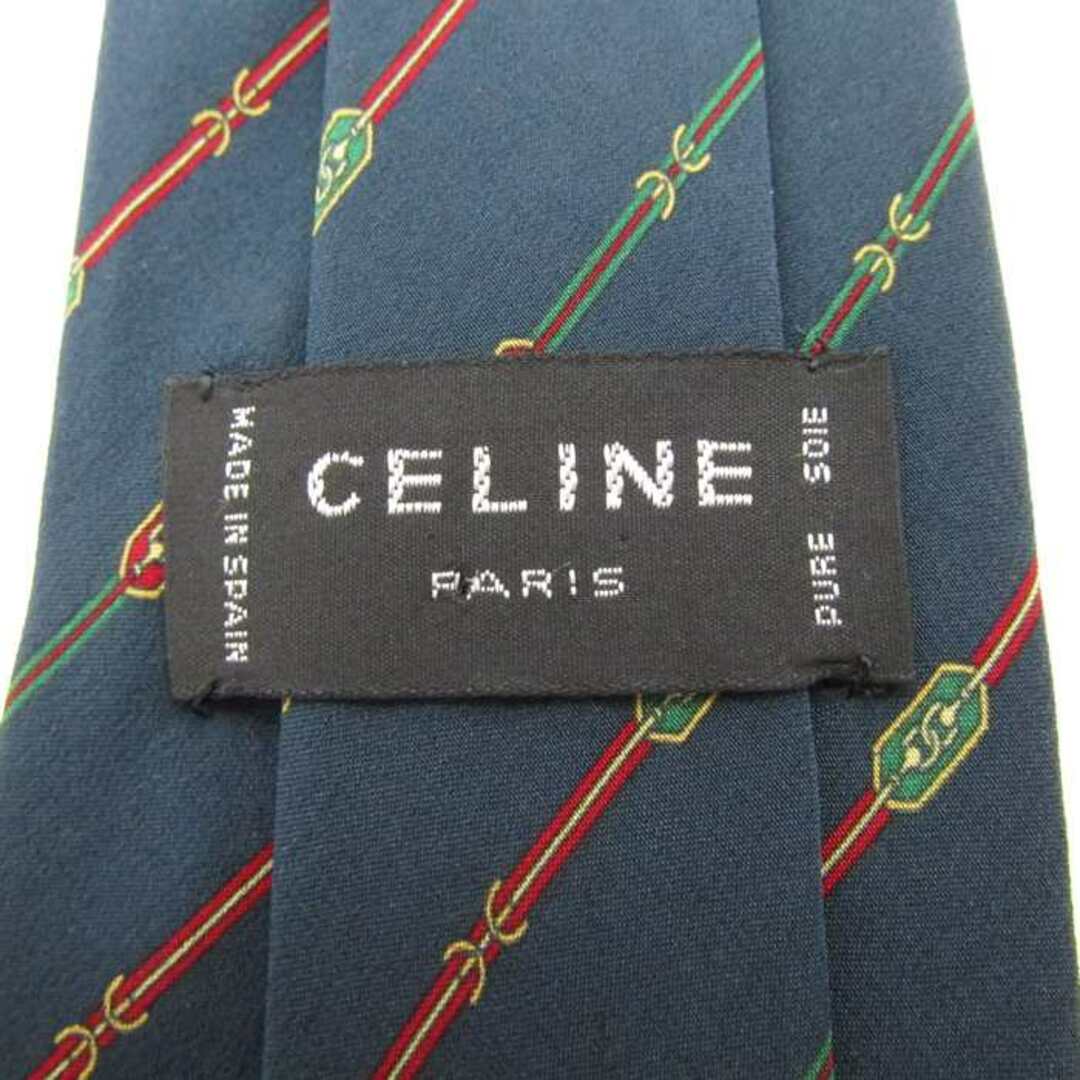 celine(セリーヌ)のセリーヌ ブランドネクタイ 総柄 シルク スペイン製 PO  メンズ ネイビー CELINE メンズのファッション小物(ネクタイ)の商品写真