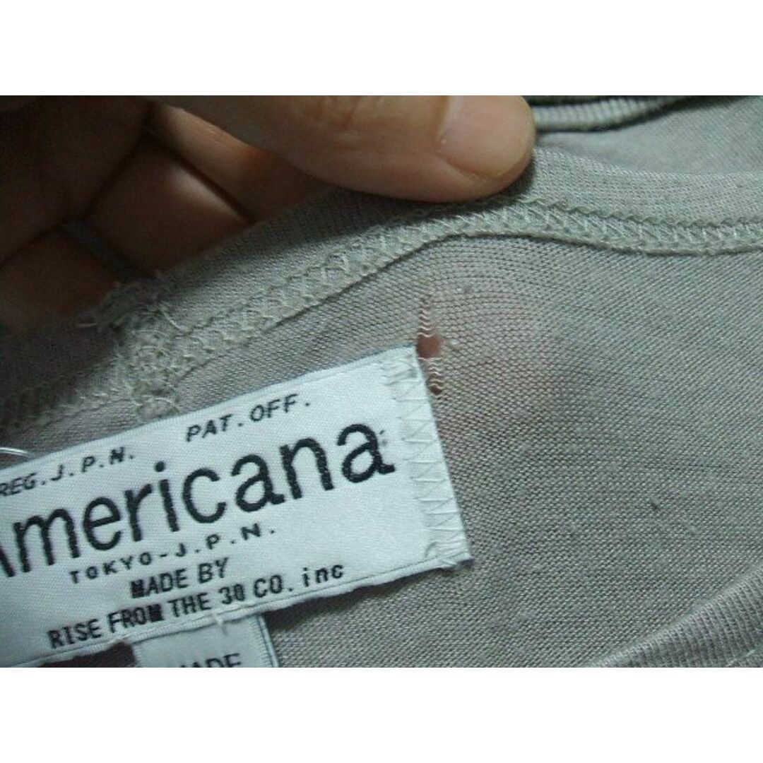 AMERICANA(アメリカーナ)のAMERICANA 半袖カットソー カットソー グレー レディース アメリカーナ【中古】0-0817M▲ レディースのトップス(カットソー(長袖/七分))の商品写真