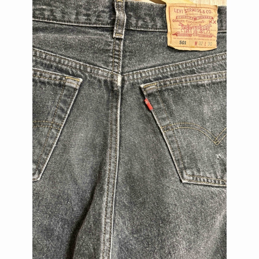 Levi's(リーバイス)の【アメリカ製】リーバイス501 先染めブラックW32 L30 レディースのパンツ(デニム/ジーンズ)の商品写真