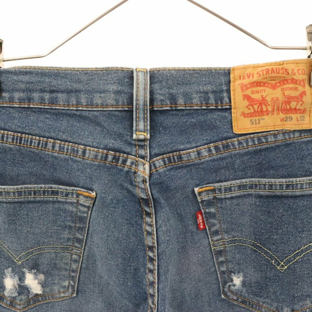 Levi's(リーバイス)のLevi's リーバイス 511 ジップフライ ボタン裏3757 ダメージ アロハリペア加工 コットン ストレート デニムパンツ インディゴ PC9-04511-2735 メンズのパンツ(デニム/ジーンズ)の商品写真