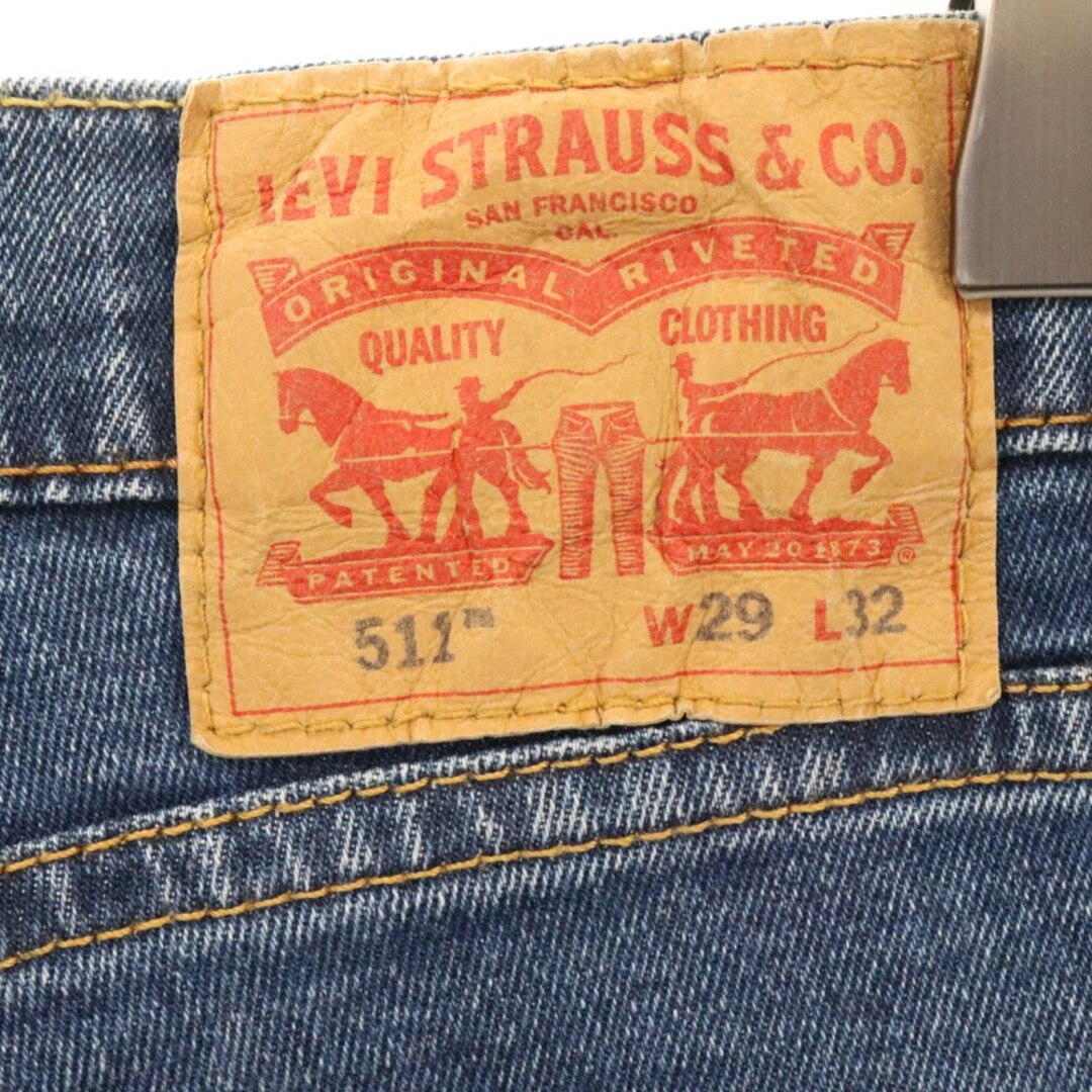 Levi's(リーバイス)のLevi's リーバイス 511 ジップフライ ボタン裏3757 ダメージ アロハリペア加工 コットン ストレート デニムパンツ インディゴ PC9-04511-2735 メンズのパンツ(デニム/ジーンズ)の商品写真