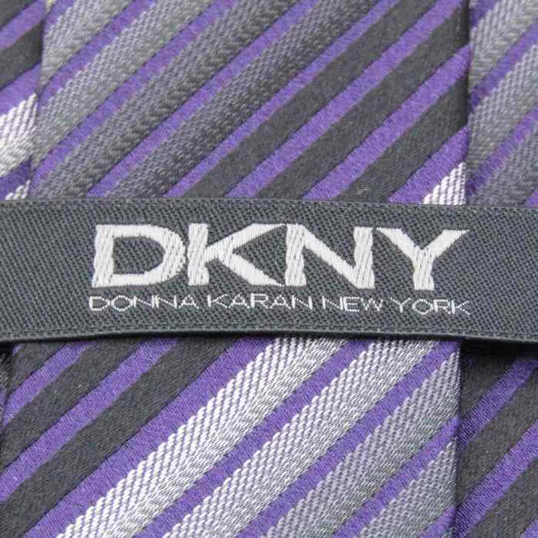 Donna Karan(ダナキャラン)のダナキャラン ブランドネクタイ ストライプ柄 シルク 日本製 PO  メンズ グレー Donna Karan メンズのファッション小物(ネクタイ)の商品写真