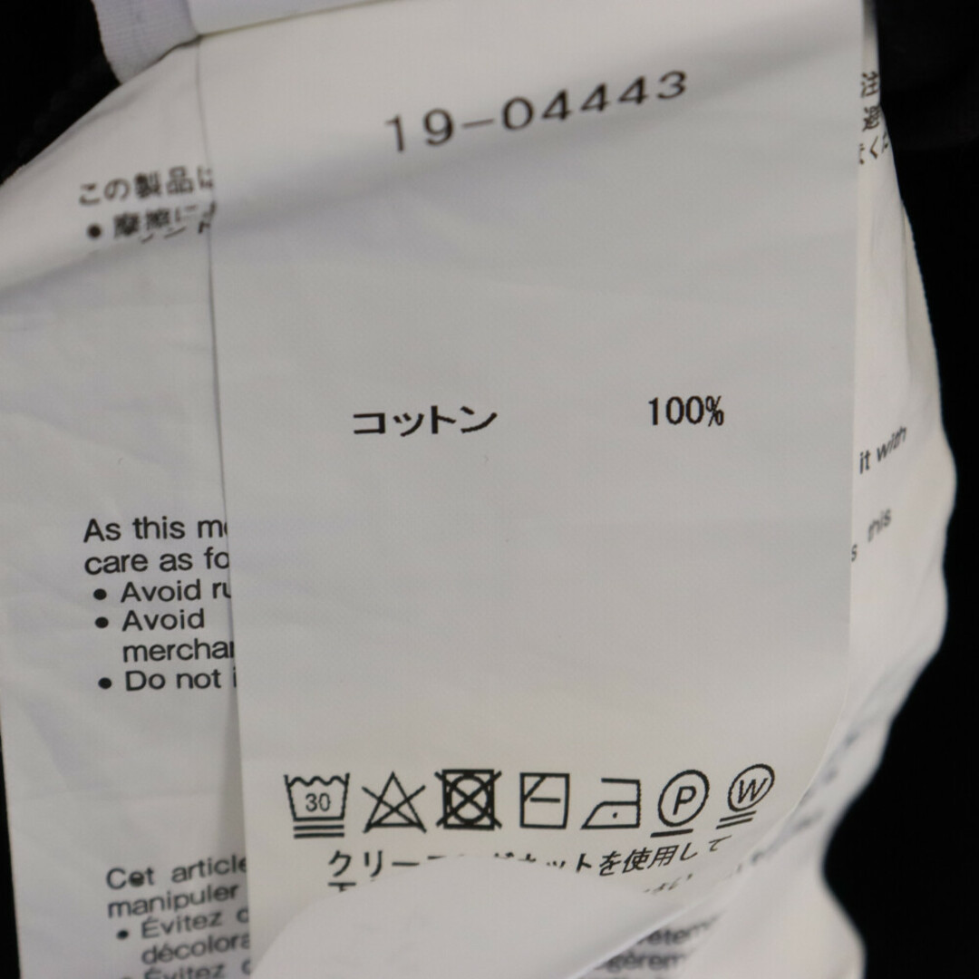 sacai(サカイ)のSacai サカイ フロントプリント サイドジップ 半袖Tシャツ カットソー ブラック 19-04443 メンズのトップス(Tシャツ/カットソー(半袖/袖なし))の商品写真