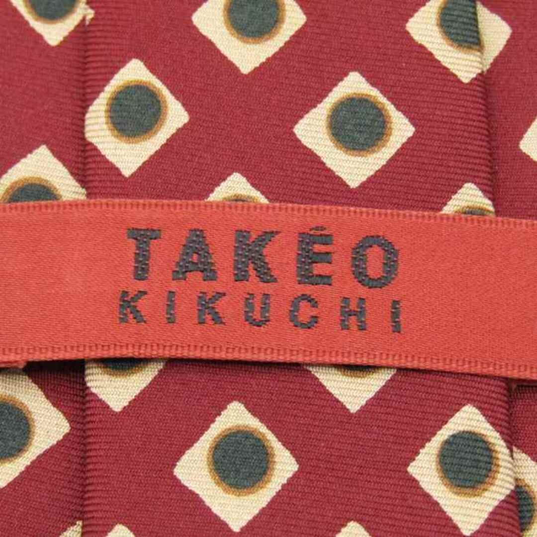 TAKEO KIKUCHI(タケオキクチ)のタケオキクチ ブランドネクタイ 総柄 シルク PO  メンズ レッド TAKEO KIKUCHI メンズのファッション小物(ネクタイ)の商品写真