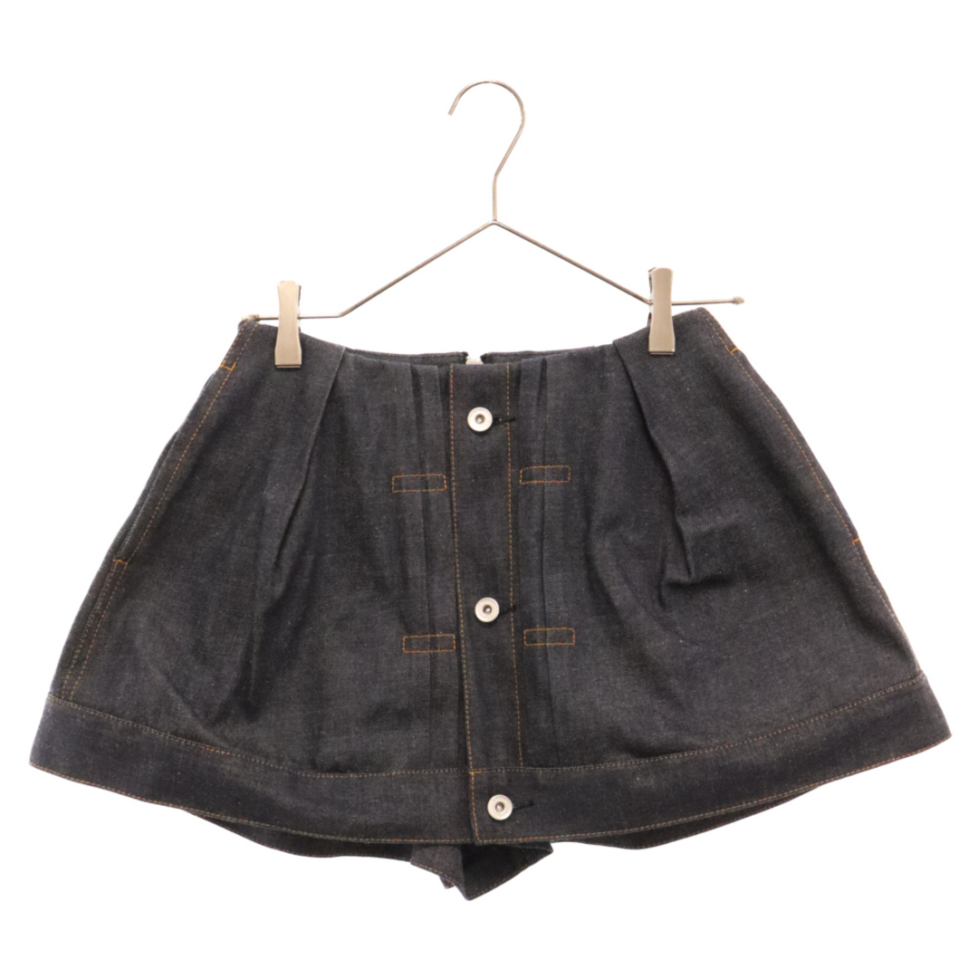 sacai(サカイ)のSacai サカイ 24SS Denim Shorts デニムミニ ワイドショートパンツ レディース インディゴ 24-07291 レディースのパンツ(ショートパンツ)の商品写真