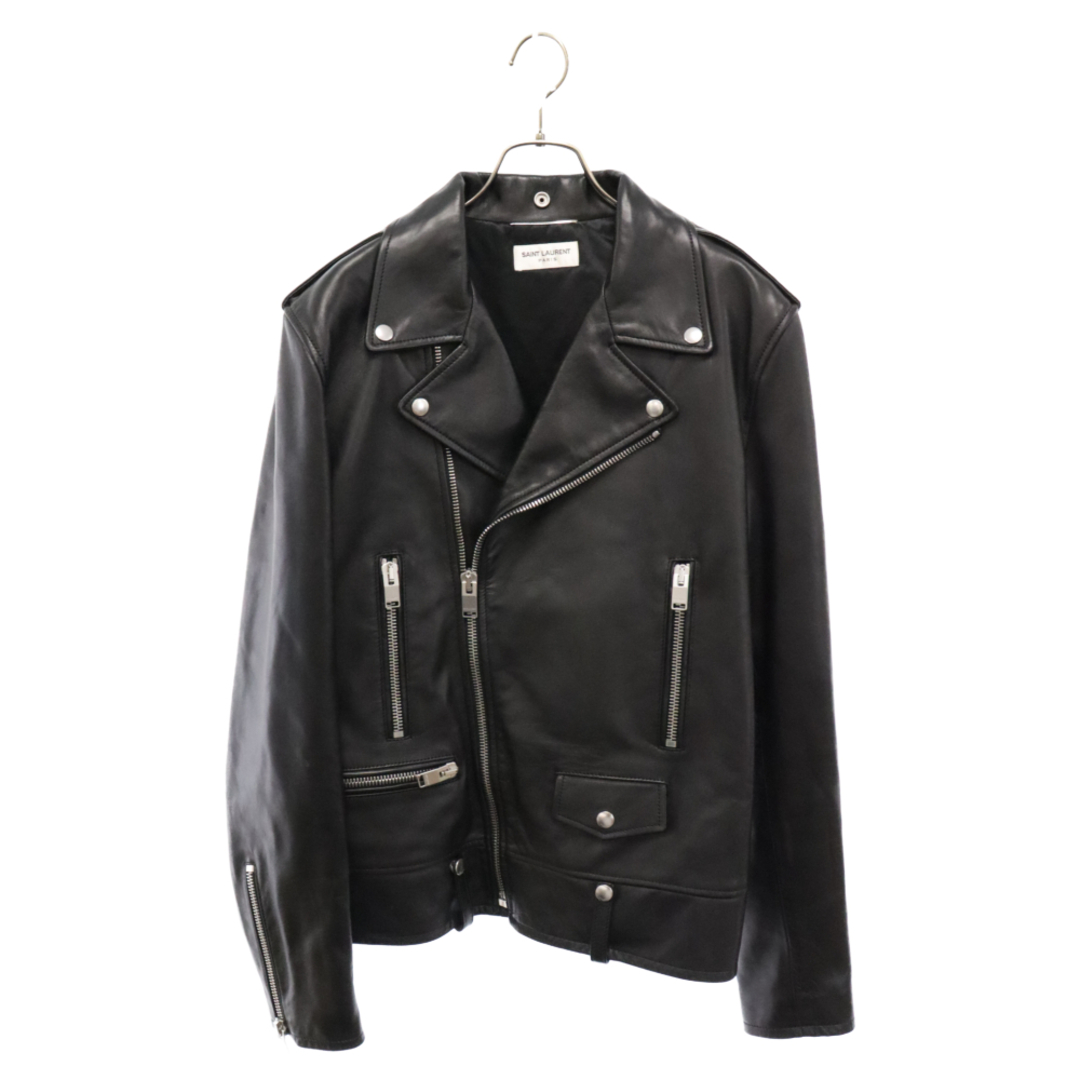 Saint Laurent(サンローラン)のSAINT LAURENT PARIS サンローランパリ 15AW エディ期 クラシックモーターサイクルレザージャケット 397290 Y5YA1 ブラック メンズのジャケット/アウター(フライトジャケット)の商品写真