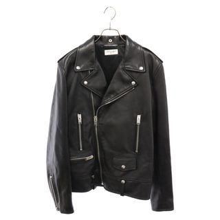 サンローラン(Saint Laurent)のSAINT LAURENT PARIS サンローランパリ 15AW by Hedi Slimane L01 Classic Motorcycle Leather Riders Jacket エディ期 クラシックモーターサイクルレザージャケット 397290 Y5YA1 ブラック(フライトジャケット)