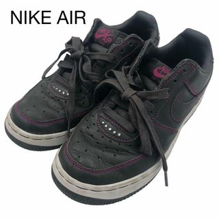 ナイキ(NIKE)のNIKE AIR FORCE 1 LOW エアフォースワン 23.5 黒 紫(スニーカー)