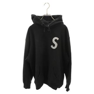 Supreme - SUPREME シュプリーム 21SS Swarovski S Logo Hooded Sweatshirt スワロフスキー Sロゴ フーデッドスウェットシャツ プルオーバーパーカー ブラック