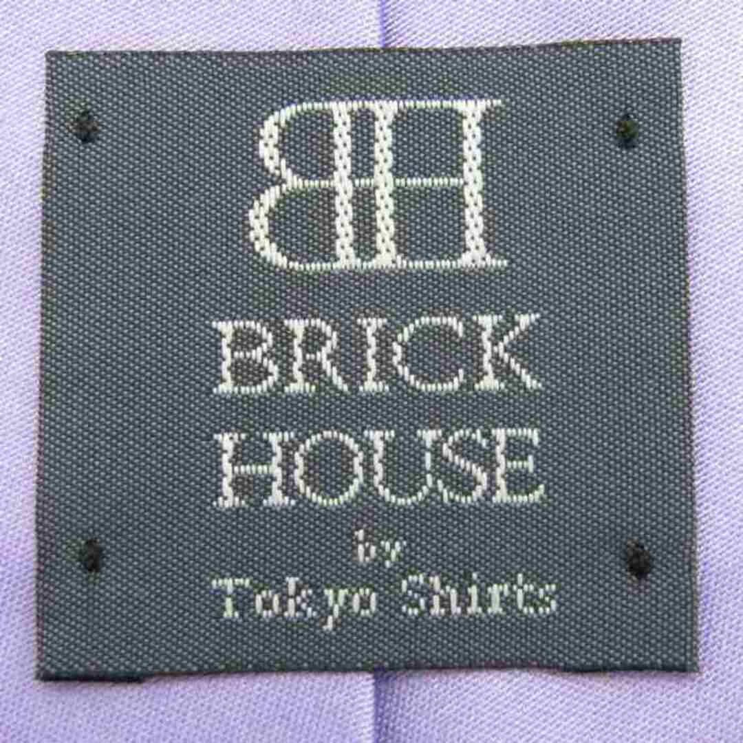 ブリックハウス ブランドネクタイ 無地 シルク PO  メンズ パープル BRICK HOUSE メンズのファッション小物(ネクタイ)の商品写真