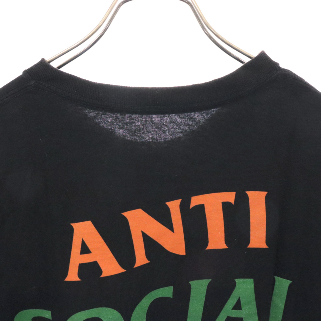 ANTI SOCIAL SOCIAL CLUB(アンチソーシャルソーシャルクラブ)のANTI SOCIAL SOCIAL CLUB アンチソーシャルソーシャルクラブ ロゴプリント 半袖Tシャツ カットソー ブラック メンズのトップス(Tシャツ/カットソー(半袖/袖なし))の商品写真