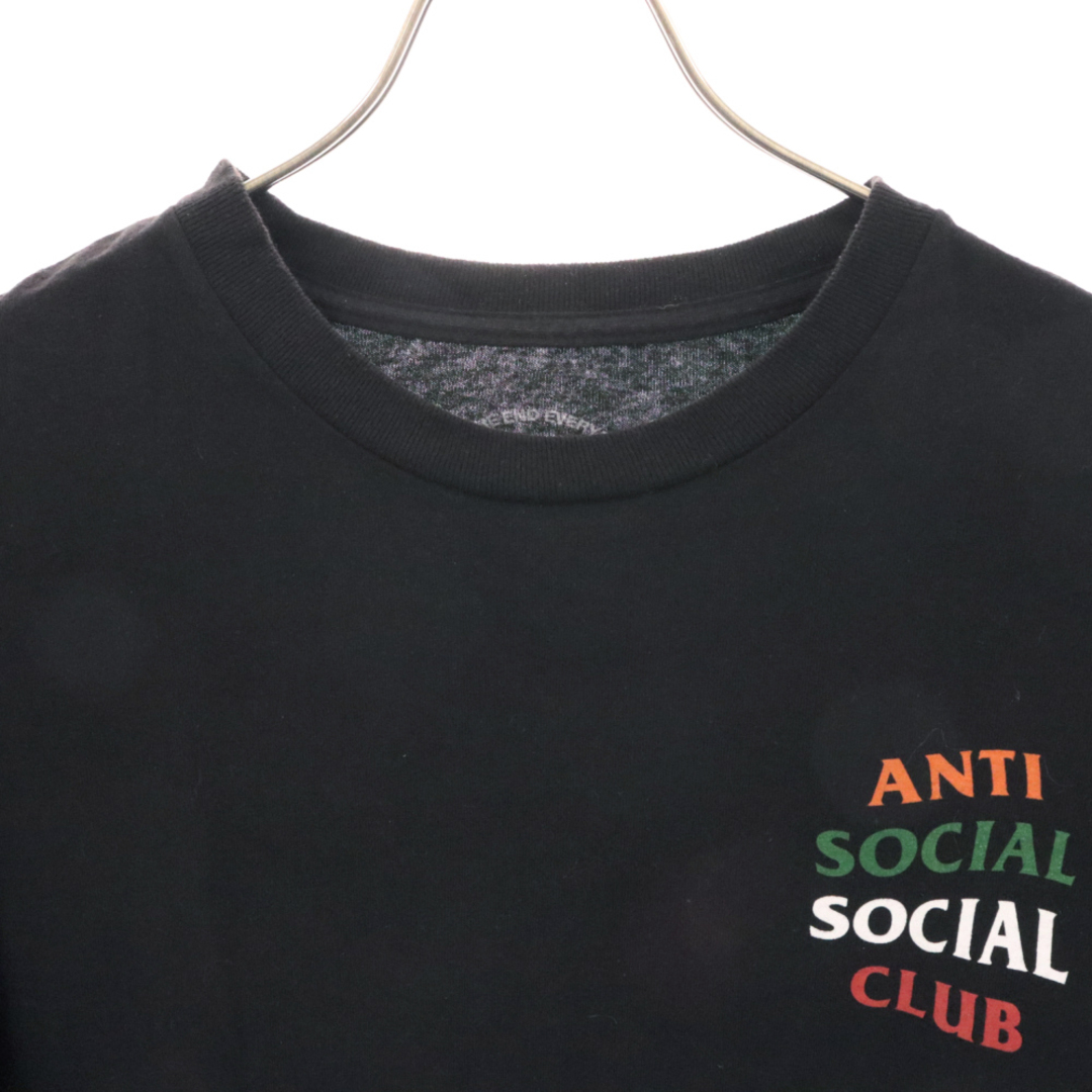 ANTI SOCIAL SOCIAL CLUB(アンチソーシャルソーシャルクラブ)のANTI SOCIAL SOCIAL CLUB アンチソーシャルソーシャルクラブ ロゴプリント 半袖Tシャツ カットソー ブラック メンズのトップス(Tシャツ/カットソー(半袖/袖なし))の商品写真