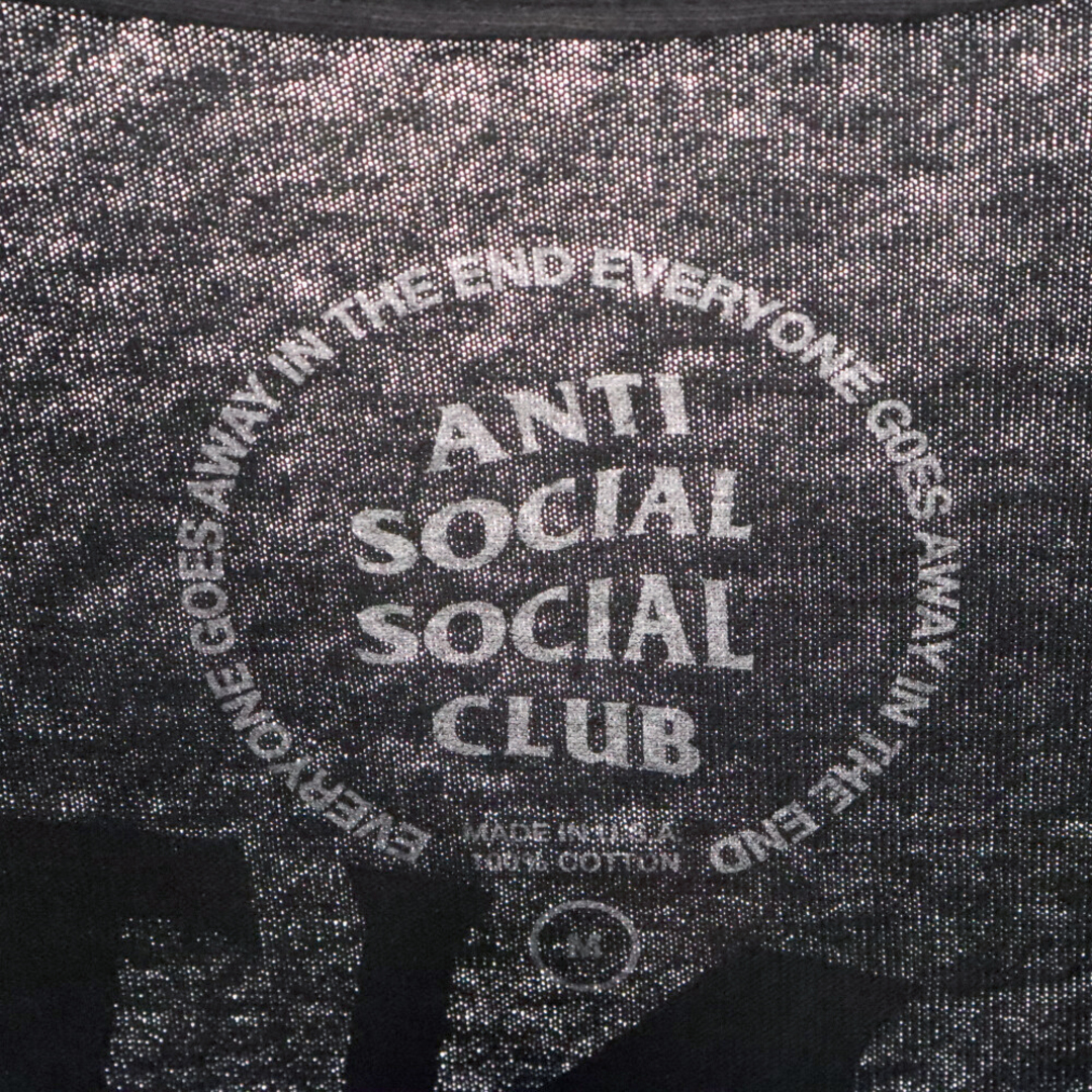 ANTI SOCIAL SOCIAL CLUB(アンチソーシャルソーシャルクラブ)のANTI SOCIAL SOCIAL CLUB アンチソーシャルソーシャルクラブ ロゴプリント 半袖Tシャツ カットソー ブラック メンズのトップス(Tシャツ/カットソー(半袖/袖なし))の商品写真