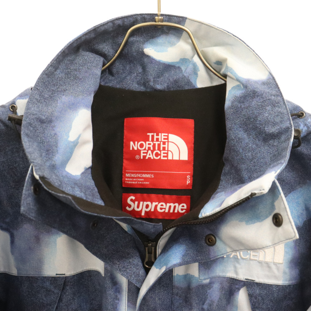 Supreme(シュプリーム)のSUPREME シュプリーム 21AW×THE NORTH FACE Bleached Denim Print Mountain Jacket NP52100I ノースフェイス ブリーチデニム マウンテンジャケット パーカー ナイロンジャケット メンズのジャケット/アウター(マウンテンパーカー)の商品写真