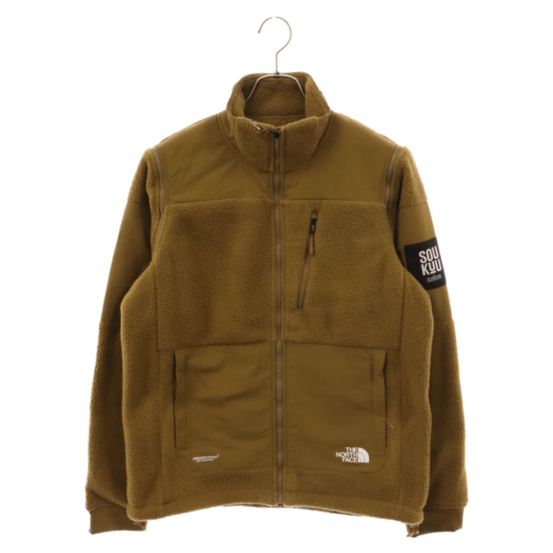 UNDERCOVER(アンダーカバー)のUNDERCOVER アンダーカバー 23AW×THE NORTH FACE SOUKUU Zip-Off Fleece Jacket 2WAYフリースジャケット カーキ NS2C4203 ノースフェイス メンズのジャケット/アウター(フライトジャケット)の商品写真