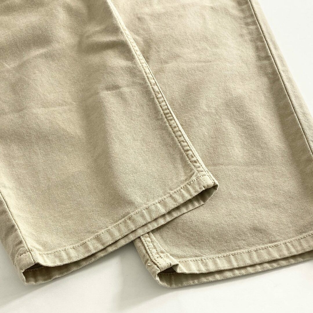 carhartt(カーハート)の67e12 《未使用保管品》 タグ付 Carhartt WIP カーハート ダブルアイピ― Plerce Pant Straight ウィメンズ ピアス パンツ ストレート ペインターパンツ ワーク ボトムス I030289 w29 ベージュ コットン レディースのパンツ(ワークパンツ/カーゴパンツ)の商品写真