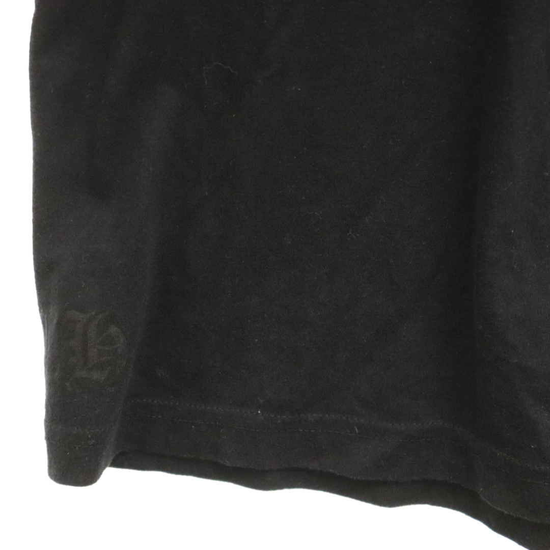 Chrome Hearts(クロムハーツ)のCHROME HEARTS クロムハーツ NECK LOGO S/S TEE ネックロゴ プリント 半袖カットソー Tシャツ ブラック メンズのトップス(Tシャツ/カットソー(半袖/袖なし))の商品写真