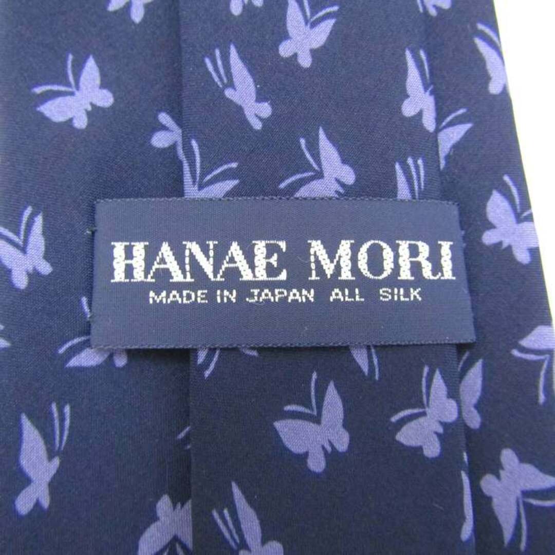 HANAE MORI(ハナエモリ)のハナエモリ ブランドネクタイ 総柄 シルク 日本製 PO  メンズ ネイビー HANAE MORI 森英恵 メンズのファッション小物(ネクタイ)の商品写真