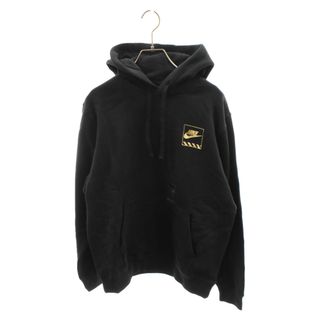 ナイキ(NIKE)のNIKE ナイキ NSW SPT IN PK2 PO L/S HOODIE フロントロゴプリント スウェットプルオーバー パーカー ブラック DM2277-010(パーカー)