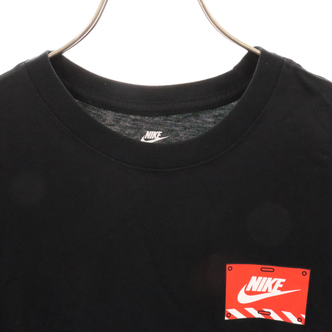 NIKE(ナイキ)のNIKE ナイキ AS M NSW TEE MECH AIR FIGURE メッシュ フロントロゴ 半袖 Tシャツ カットソー ブラック DJ1398-010 メンズのトップス(Tシャツ/カットソー(半袖/袖なし))の商品写真