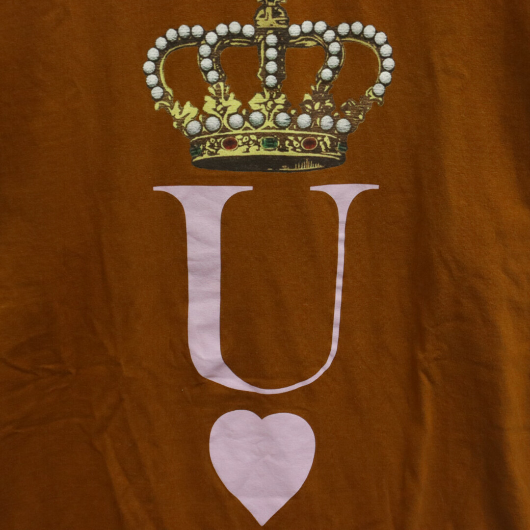 UNDERCOVER(アンダーカバー)のUNDERCOVER アンダーカバー Crown Heart Tee クラウン ハートプリント 半袖Tシャツ ブラウン UC2A1892 メンズのトップス(Tシャツ/カットソー(半袖/袖なし))の商品写真