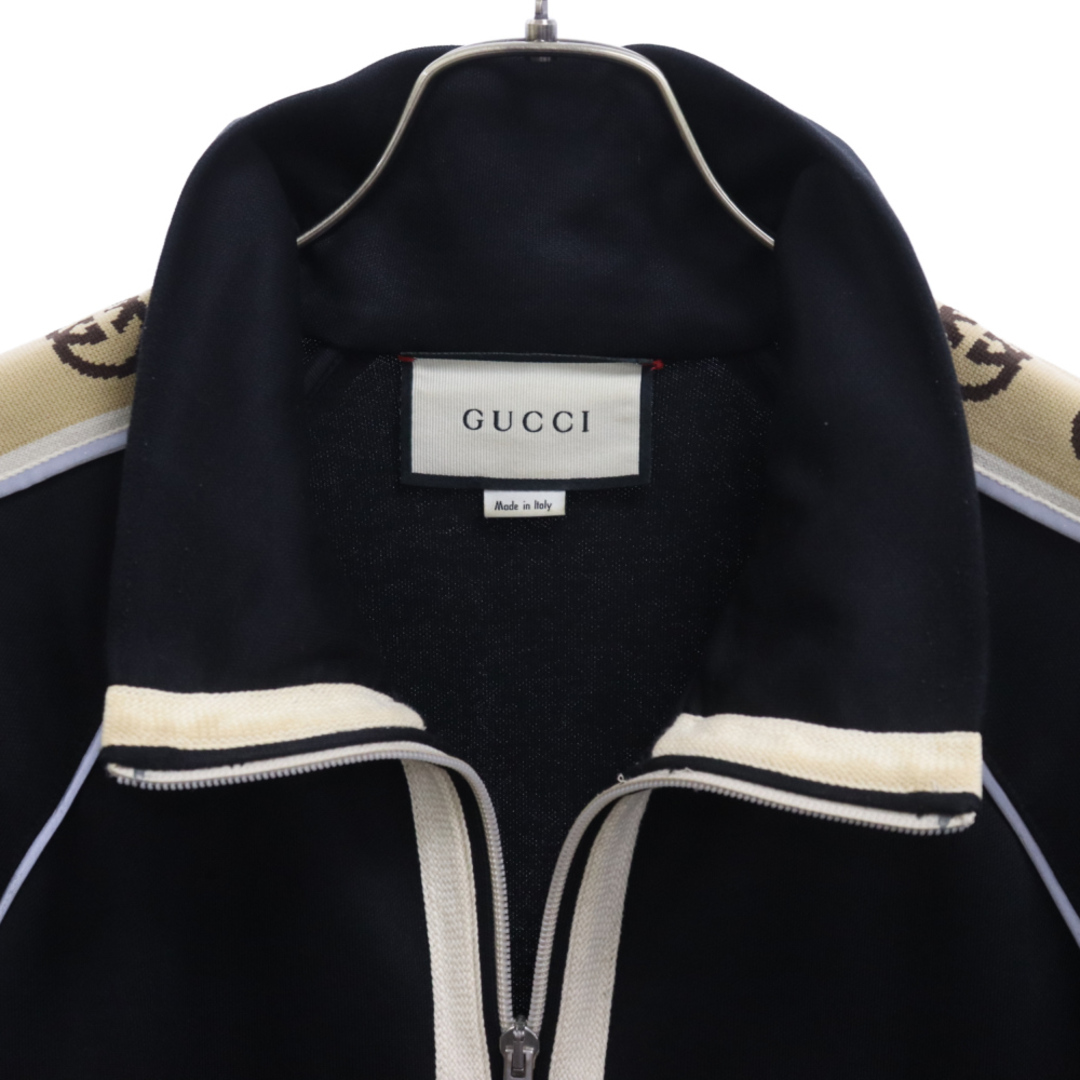 Gucci(グッチ)のGUCCI グッチ 20SS Oversize Technical Jersey Jacket オーバーサイズド テクニカル ジャージ ジャケット ブラック 598861 メンズのジャケット/アウター(フライトジャケット)の商品写真