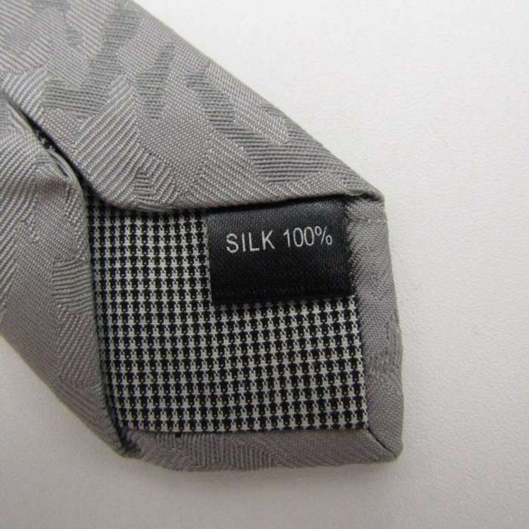 スーツセレクト ブランドネクタイ 総柄 シルク PO  メンズ グレー SUIT SELECT メンズのファッション小物(ネクタイ)の商品写真