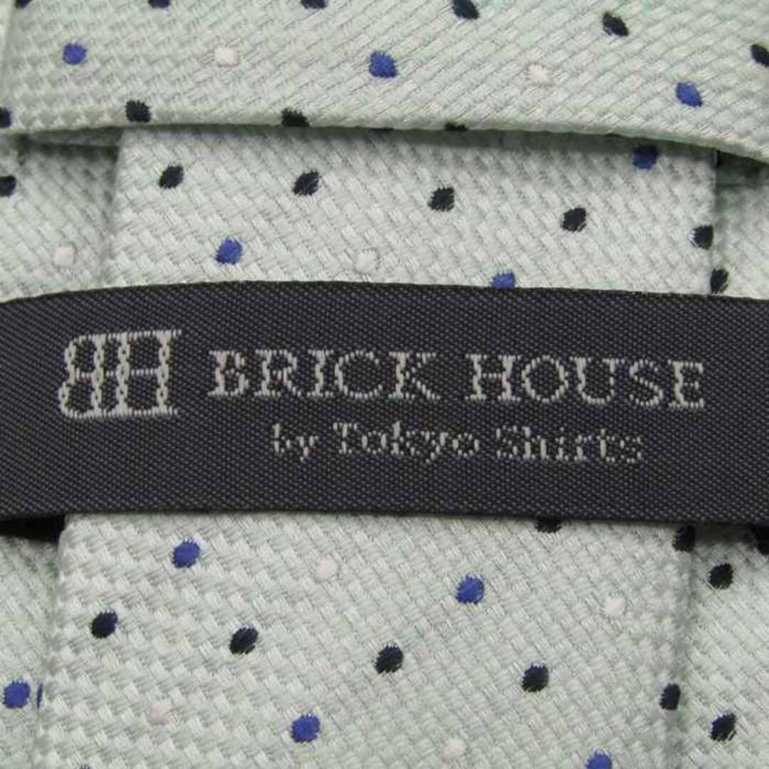 ブリックハウス ブランドネクタイ ドット柄 シルク PO  メンズ グレー BRICK HOUSE メンズのファッション小物(ネクタイ)の商品写真