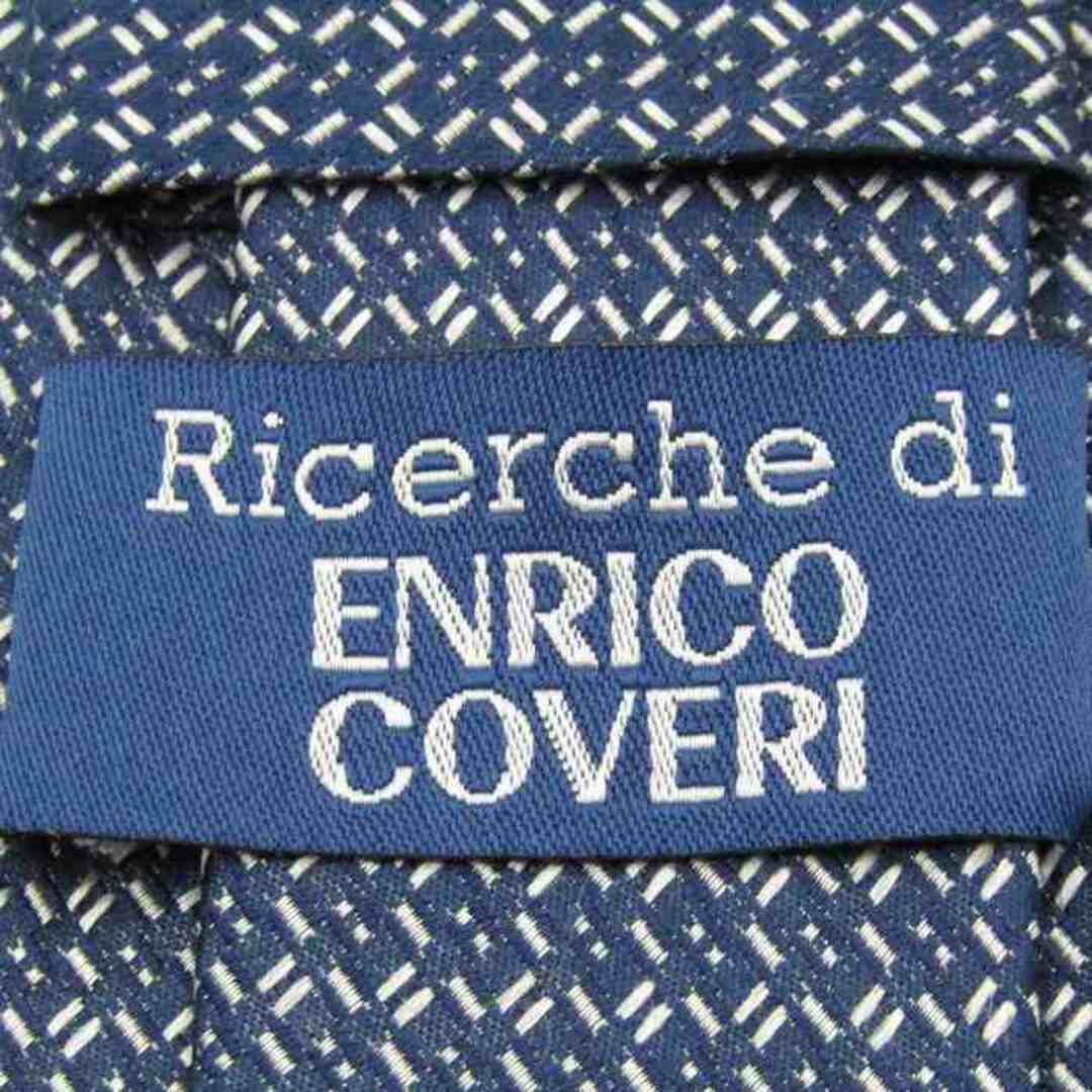 ENRICO COVERI(エンリココベリ)のエンリコ・コベリ ブランドネクタイ 総柄 シルク イタリア製 PO  メンズ ブルー Enrico Coveri メンズのファッション小物(ネクタイ)の商品写真
