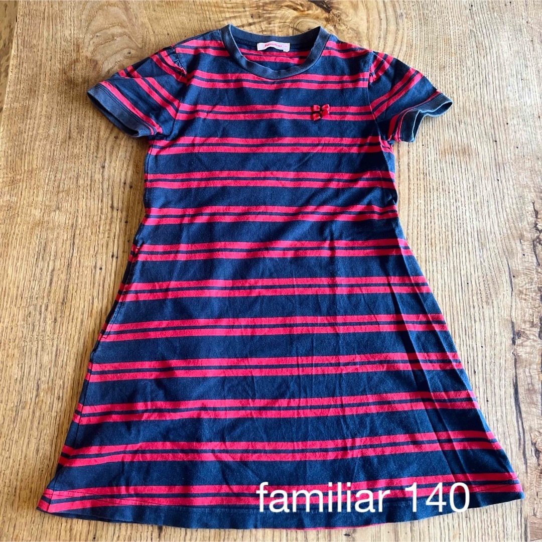 familiar(ファミリア)のfamiliar ファミリア　ワンピース　140 キッズ/ベビー/マタニティのキッズ服女の子用(90cm~)(ワンピース)の商品写真