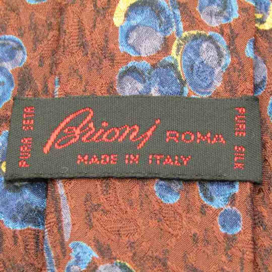 Brioni(ブリオーニ)のブリオーニ ブランドネクタイ 花柄 シルク イタリア製 PO  メンズ ワインレッド Brioni メンズのファッション小物(ネクタイ)の商品写真