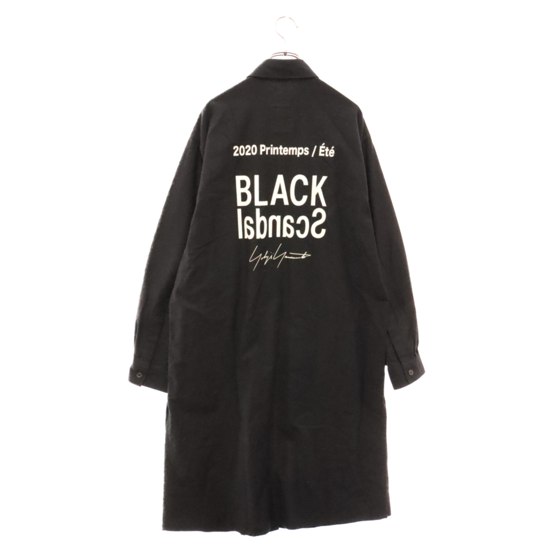 BLACK Scandal Yohji Yamamoto ブラックスキャンダルヨウジヤマモト 20SS Staff Coatスタッフコート ジップアップ コットン ブルゾン HN-BB99‐033 ブラック メンズのジャケット/アウター(フライトジャケット)の商品写真