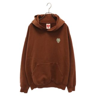 Girls Don't Cry ガールズドントクライ LOGO HOODIE ロゴプリント プルオーバーパーカー フーディー ブラウン/ミントグリーン(パーカー)