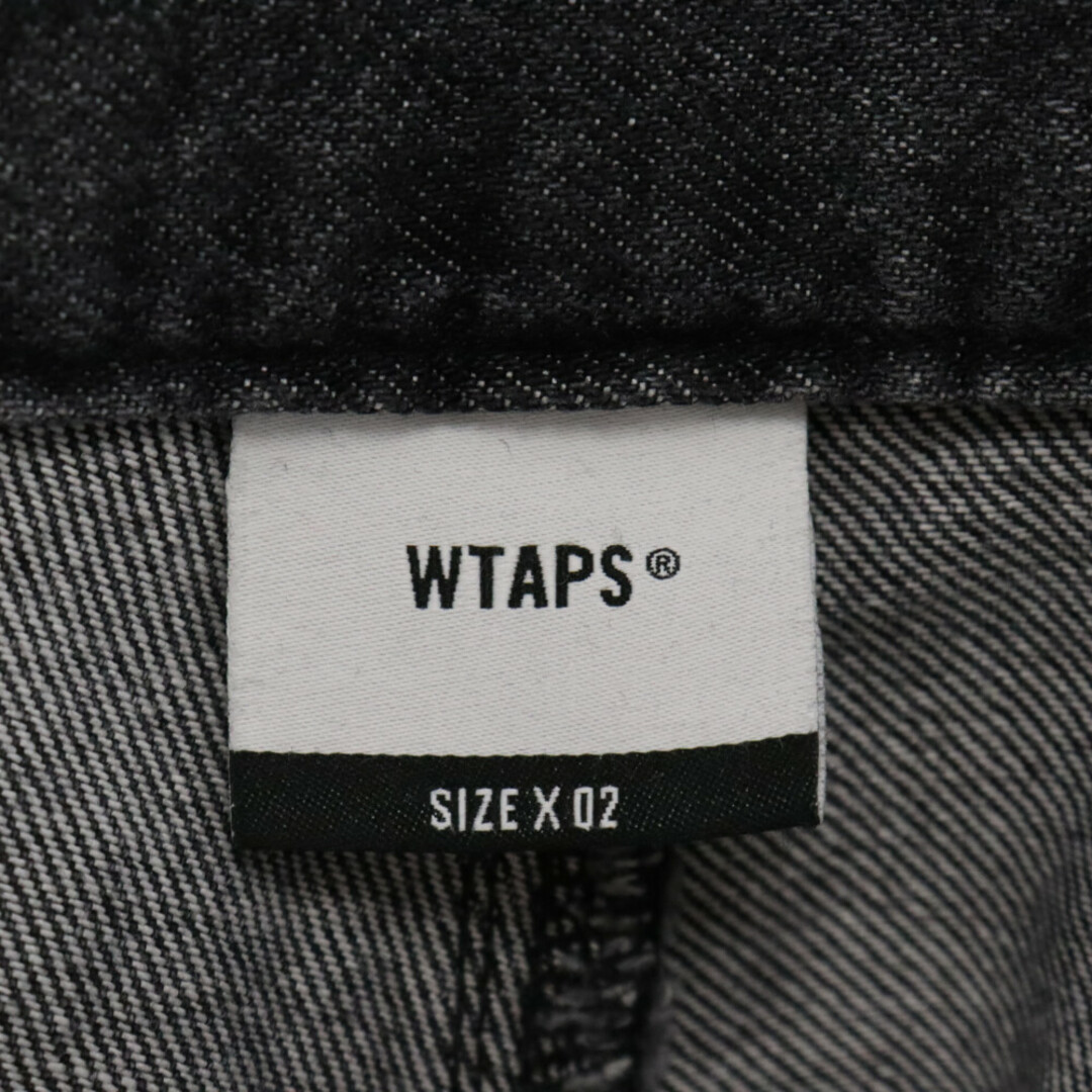 W)taps(ダブルタップス)のWTAPS ダブルタップス MILT2301 TROUSERS DENIM 6ポケットトラウザーズデニムパンツ ブラック 241WVDT-PTM04 メンズのパンツ(デニム/ジーンズ)の商品写真