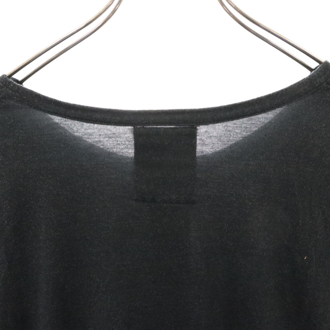 BLACK Scandal Yohji Yamamoto ブラックスキャンダルヨウジヤマモト 20SS 内田柄BIGヘンリー 長袖Tシャツ HN-T21-274 ブラック メンズのトップス(Tシャツ/カットソー(七分/長袖))の商品写真