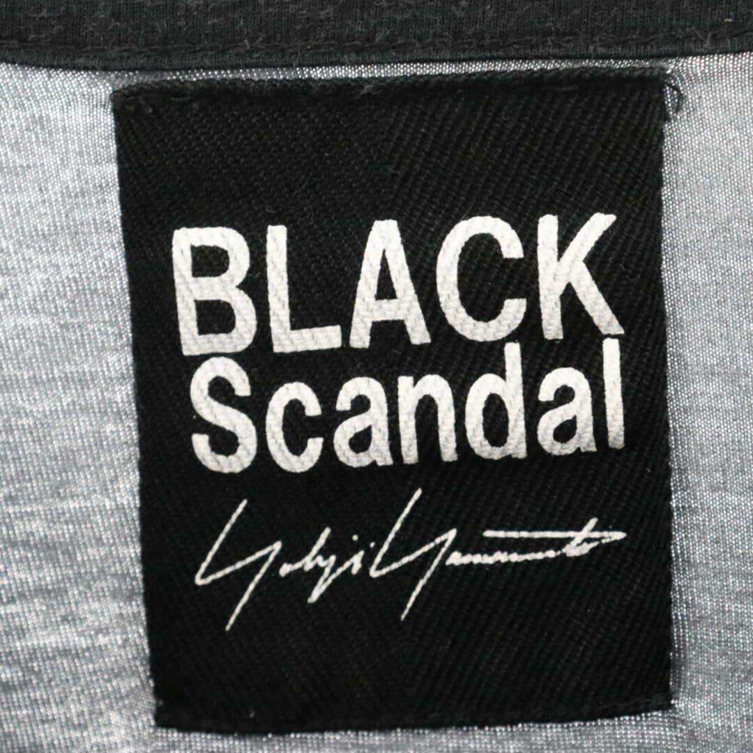 BLACK Scandal Yohji Yamamoto ブラックスキャンダルヨウジヤマモト 20SS 内田柄BIGヘンリー 長袖Tシャツ HN-T21-274 ブラック メンズのトップス(Tシャツ/カットソー(七分/長袖))の商品写真