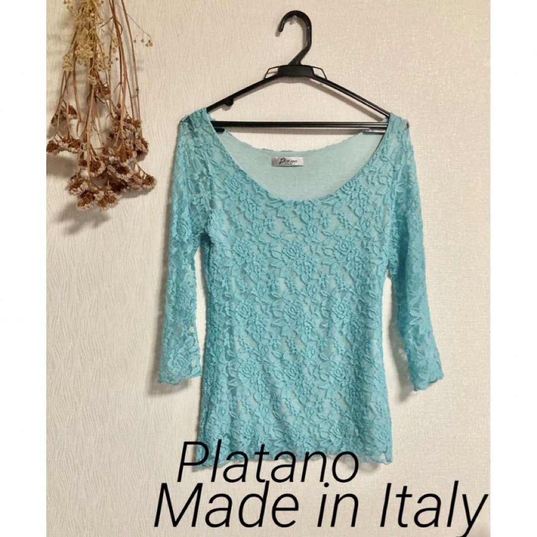 ◆Platano◆Made in Italy 総レース トップス レディースのトップス(カットソー(長袖/七分))の商品写真