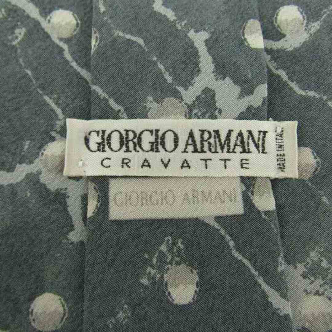 Giorgio Armani(ジョルジオアルマーニ)のジョルジオアルマーニ ブランドネクタイ 総柄 シルク イタリア製 PO  メンズ グレー GIORGIO ARMANI メンズのファッション小物(ネクタイ)の商品写真