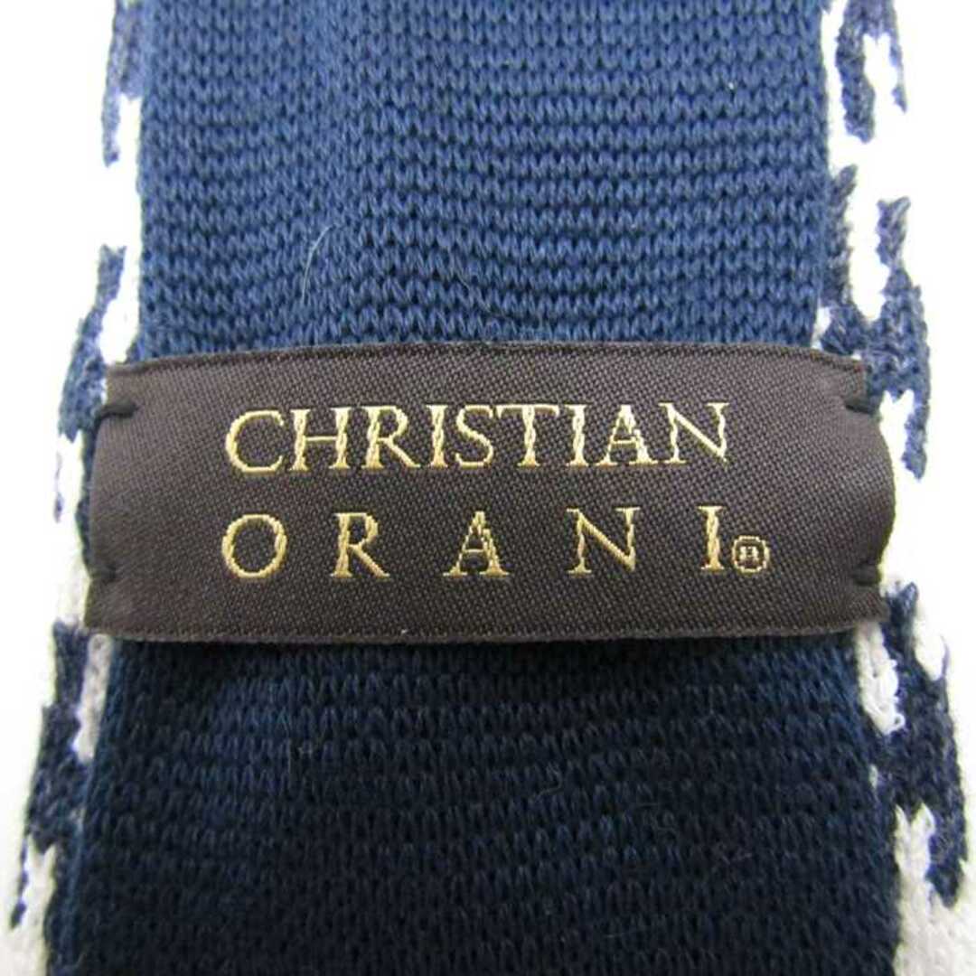 クリスチャン オラーニ ブランドネクタイ 総柄 PO  メンズ ホワイト CHRISTIAN ORANI メンズのファッション小物(ネクタイ)の商品写真