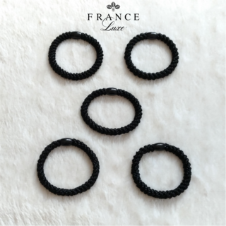 フランスラックス(France Luxe)のフランス ラックス L. Erickson ポニーテールチューブ 黒 5個(ヘアゴム/シュシュ)